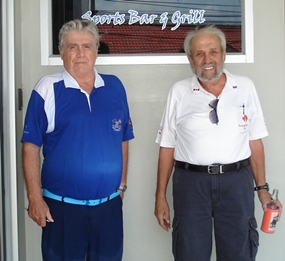 Thursday winner Larry Emerson, left, with Joe St. Laurent.